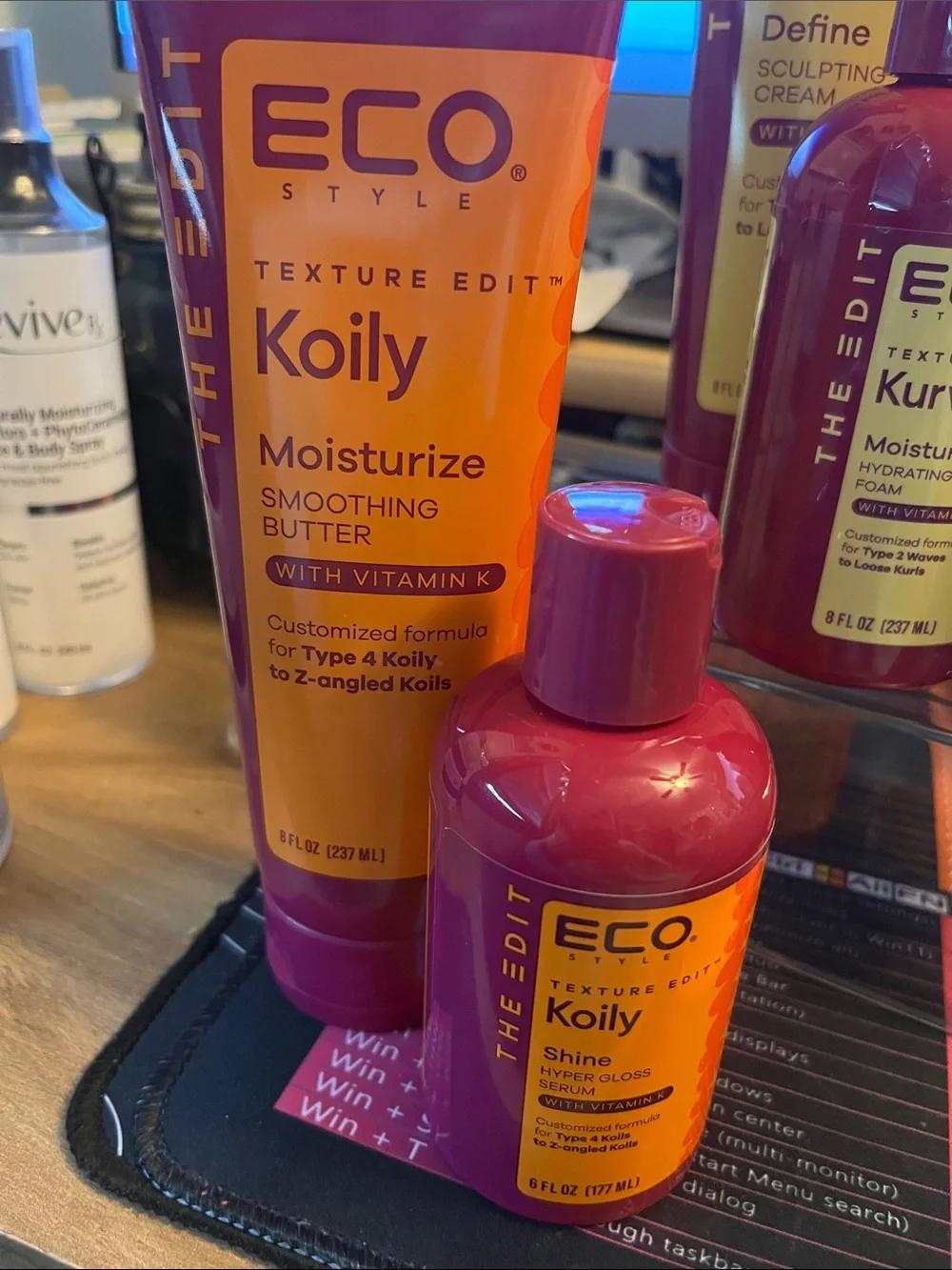 Koily Moisturize Smoothing Butter & Shine Serum — Orange and Magenta